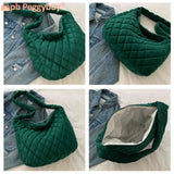 Women Shoulder Crossbody Bag Quilted Rhombus Top Handle Bag