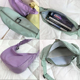 Japanese Nylon Crossbody Bag for Women, Large Messenger Handbag