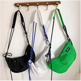 Women Shoulder Crossbody Bag Large Nylon Messenger Book Bag Female Handbag Green