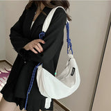 Women Shoulder Crossbody Bag Large Nylon Messenger Book Bag Female Handbag Green