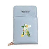 Women Shoulder Crossbody Bag Leather Wallet Touch Screen Phone Bags Purse