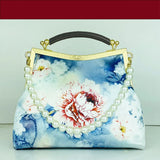 Vintage Flowers Beads Fringe Tassel Crossbody Bag
