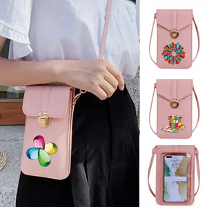 Women Shoulder Crossbody Bag Leather Wallet Card Holder Organizer