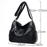 Winter Style Leather Crossbody Bag for Women