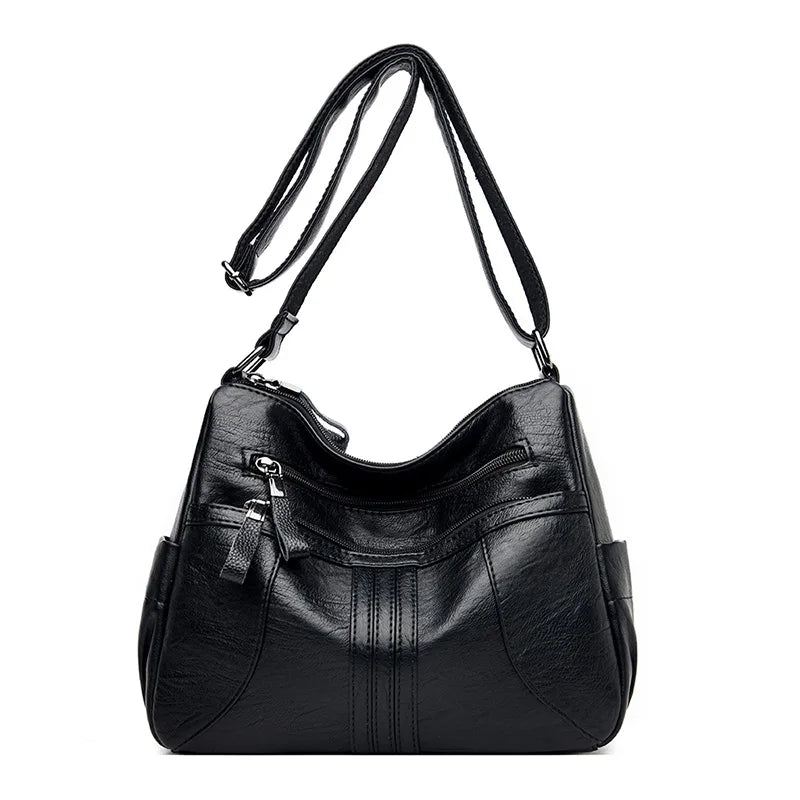 Winter Style Leather Crossbody Bag for Women
