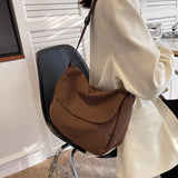 Women Shoulder Crossbody Book Bag Big Nylon Students Messenger Bags
