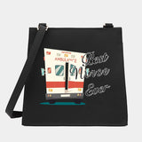 Women Nurse Series Shoulder Crossbody Bag Square Pattern Tote Handbag