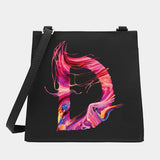 Women Shoulder Crossbody Small Square Bag Paint Letter Series Pattern