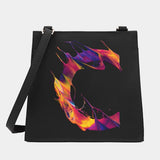 Women Shoulder Crossbody Small Square Bag Paint Letter Series Pattern