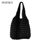 Pleated Shoulder Handbag Large Capacity Bubble Soft Underarm Bag