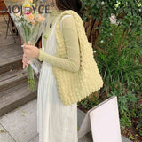Pleated Top-handle Bag Large Capacity Underarm Bag Cloud Bubble Soft