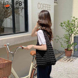 Pleated Top-handle Bag Large Capacity Underarm Bag Cloud Bubble Soft