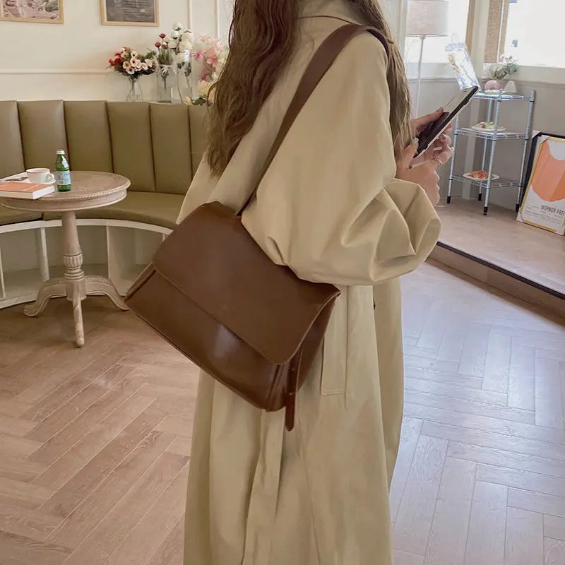 Women Shoulder Messenger Bag Soft Pu Leather Crossbody Bag Female Shopper Tote