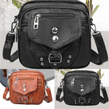 Women Small Square Shoulder Bag PU Leather Crossbody Bag