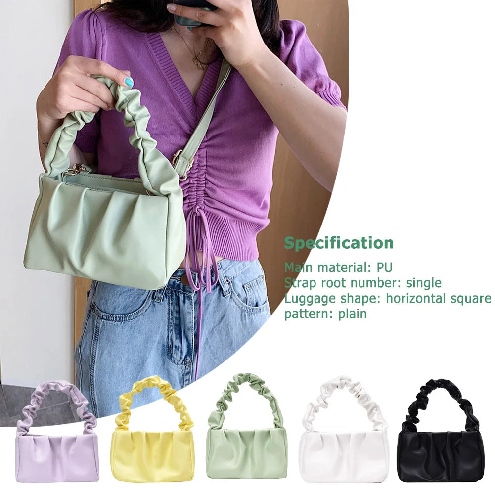 Women Shoulder Messenger Bags Solid Leather Purse Handbag for Outdoor