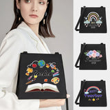 Women Shoulder Messenger Crossbody Tote Bag Teacher Series Pattern