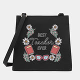Women Shoulder Messenger Crossbody Tote Bag Teacher Series Pattern