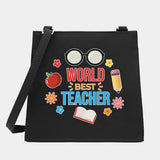 Women Shoulder Messenger Crossbody Tote Bag Teacher Series Pattern