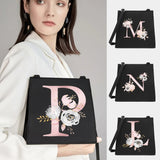 Flower Letter Series Pattern Small Square Shoulder Bag