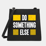 Women Shoulder Messenger Small Square Bags Phrase Series Pattern Commute Tote Ba