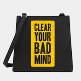 Women Shoulder Messenger Small Square Bags Phrase Series Pattern Commute Tote Ba