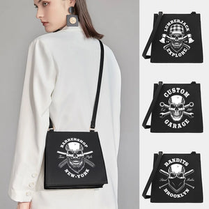 Skull Series Crossbody Tote Bag for Women Shoulder Messenger Small Square Bags