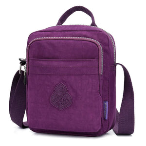 Women Waterproof Nylon Shoulder Bag Top-Handle Handbag