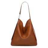 Soft PU Leather Women Shoulder Bag Casual Totes Lady Shopping Bag