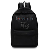 Constellation Pattern Printed Backpack Laptop Backpack