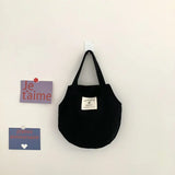 Women Canvas Tote Bag Female Ins Soft Cotton Cloth Purse Handbag