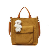 Sweet Print Canvas Crossbody Bag Girls Shoulder Pouch
