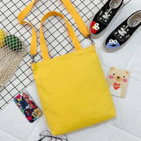 Women Shoulder Bag Pouch Sweet Printed Canvas School Crossbody Money Bag