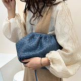 Retro Cloud Women Dumplings Handbag Crossbody Shoulder Bag