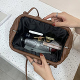 Retro Cloud Women's Shoulder Bag Dumplings Crossbody Messenger Clutch Bag
