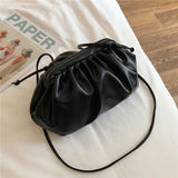 Women Dumplings Messenger Bag Retro Cloud Female Crossbody Shoulder Bag Tide