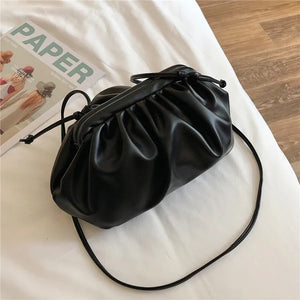 Women Dumplings Messenger Bag Retro Cloud Female Crossbody Shoulder Bag Tide