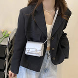 Mini PU Leather Flap Crossbody Sling Bag for Women