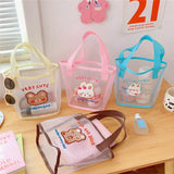 Mesh Makeup Bag Shoulder Bag for Women