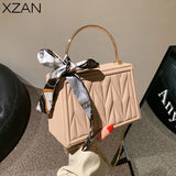 Women Single Shoulder Bags Silk Scarf Messenger Handbags Clutch Bags