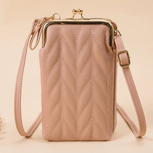 Women Shoulder Bag Leather Large Capacity Phone Purse