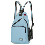 Women Small Backpack Casual Girls Chest Bag with Earphone Hole Travel Backpack