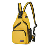 Women Small Backpack Casual Girls Chest Bag with Earphone Hole Travel Backpack