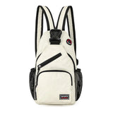 Women Small Backpack Casual Girls Chest Bag with Earphone Hole Travel Backpack