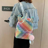 Sequins School Bags for Girls Travel Backpacks Ladies Back Pack Mochilas