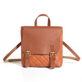 Women Small Backpack PU Leather Shoulder Bag Casual Daypack Female School Backpa