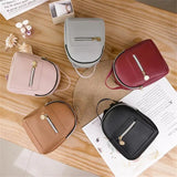 Women Small Backpack PU Leather Shoulder Bag For Teenage Girls Casual Daypack