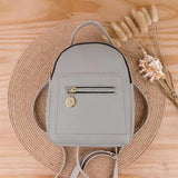 Women Small Backpack PU Leather Shoulder Bag For Teenage Girls Casual Daypack