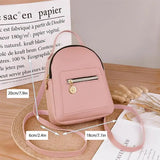 Women Small Backpack PU Leather Shoulder Bag For Teenage Girls Casual Daypack