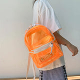 Women Small Backpack PVC School Bags for Teenage Girls