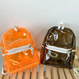 Women Small Backpack PVC School Bags for Teenage Girls